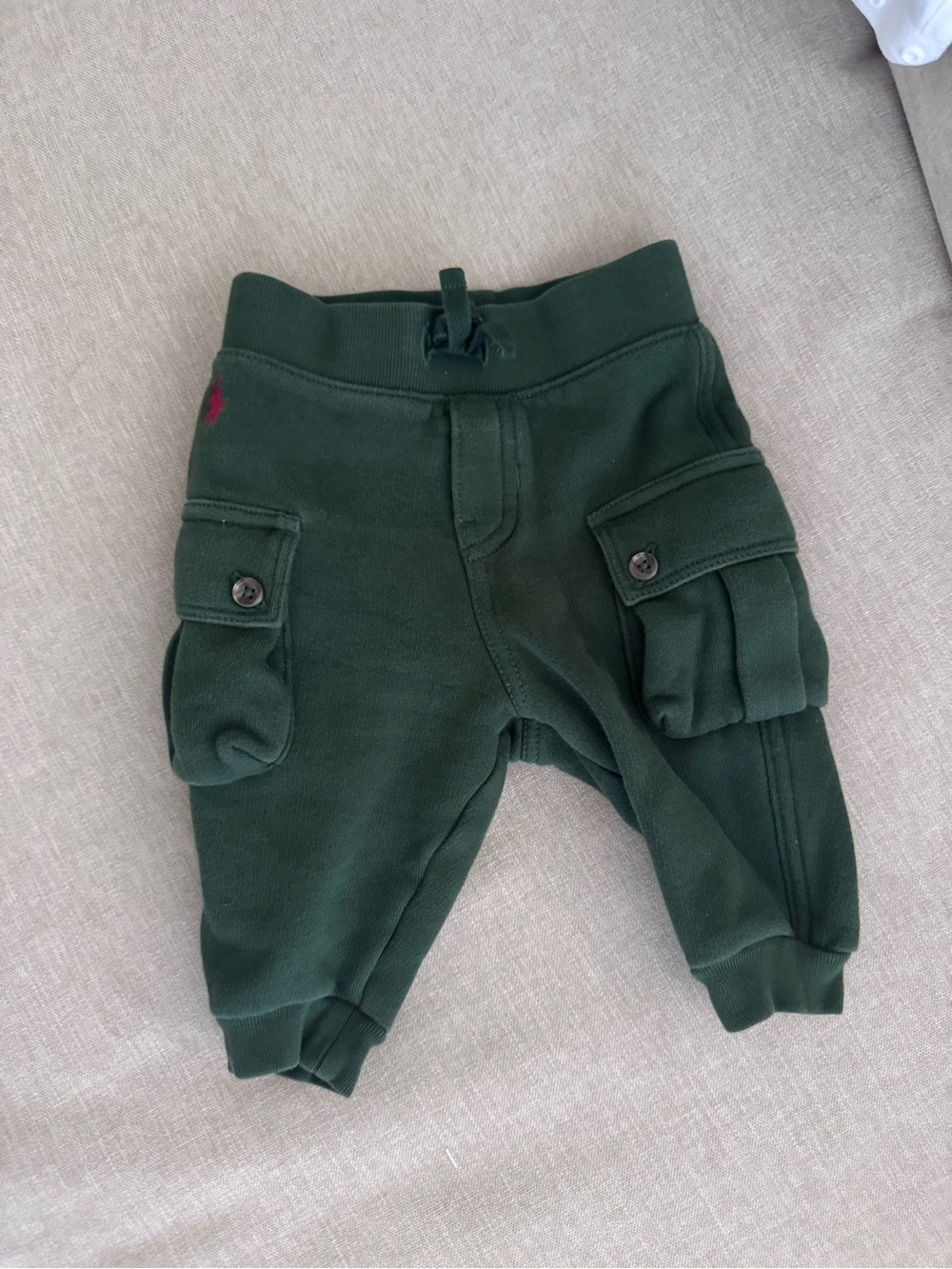Dark Green Kids Cargo Sweatpants - Ralph Lauren